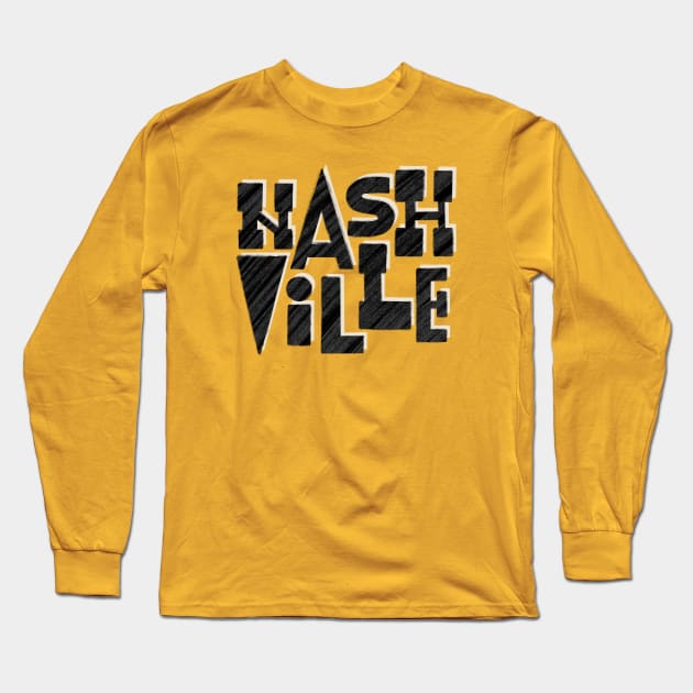 Nashville, Tennessee | v1 Long Sleeve T-Shirt by Jillian Kaye Art